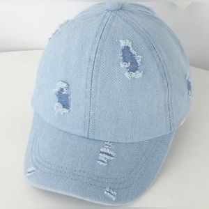 Unisex toddler kids distressed baseball hats